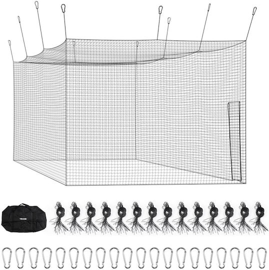 Vevor Φορητό Κλουβί Μπάσελ 30-πλέγμα Hdpe 12700x3900x3080mm Μόνο Δίχτυ Zyw40ychdpewa3x16001v0