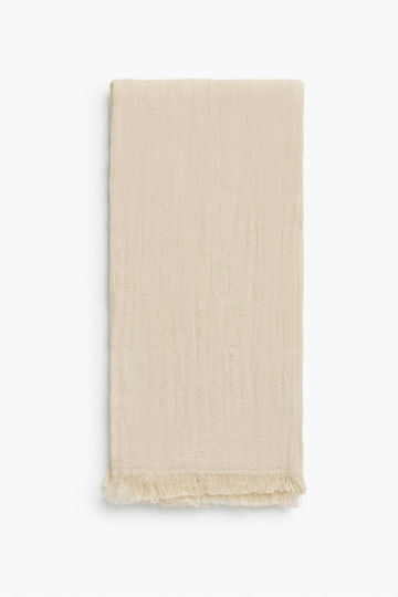 Calma House Kitchen Towel Made of 100% Cotton in Ecru Color 45x45cm 4 Pieces