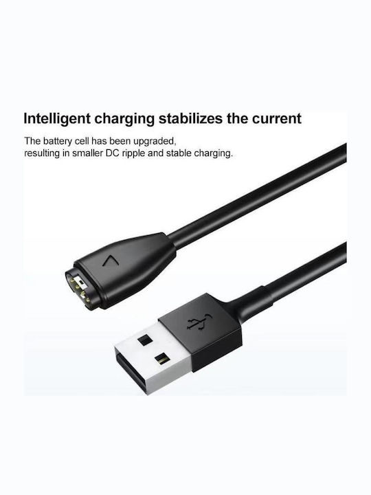 Usb Port Smart Φορτιστής για Garmin Fenix 7, Fenix 7S Μαύρος