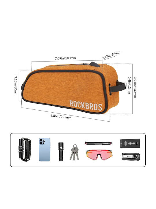 Rockbros Road To Sky Bicycle Frame Bag Orange 30120045004