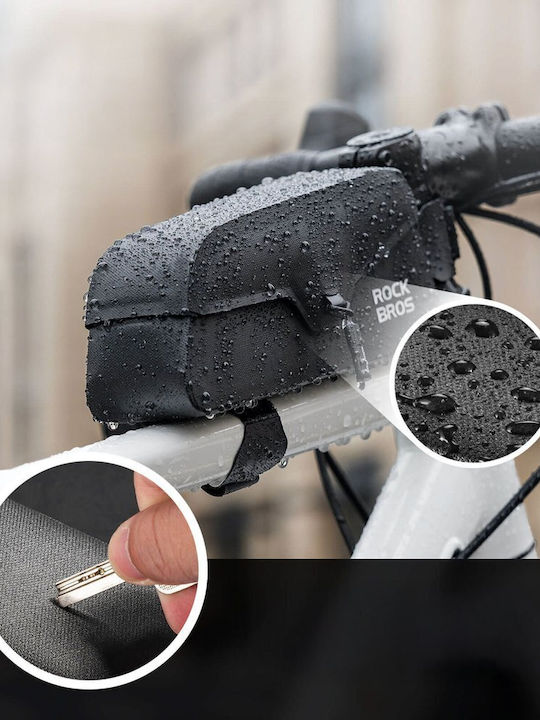 Rockbros Tăsăndă Scurtă de Cadru pentru Bicicletă 0.9l Neagră