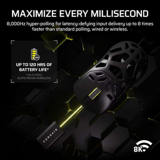Corsair Sabre V2 Pro MG Ασύρματο Gaming Ποντίκι 33000 DPI Μαύρο