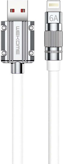 WK WDC-186 USB 2.0 Cable USB Type-C Male to USB-A White 1m