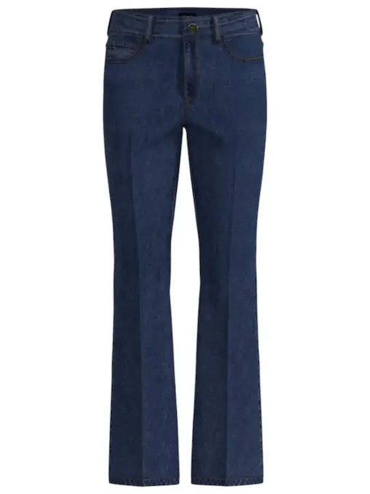 Women's Jean Trousers Flared in Slim Fit Blue