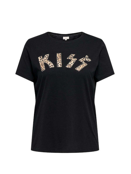 Γυναικείο T-shirt black/kiss