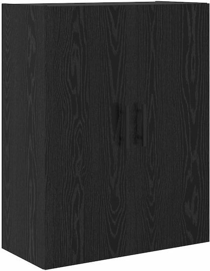 Bookcase Highboard Black Oak (2 pcs) 69.5x34x180 cm