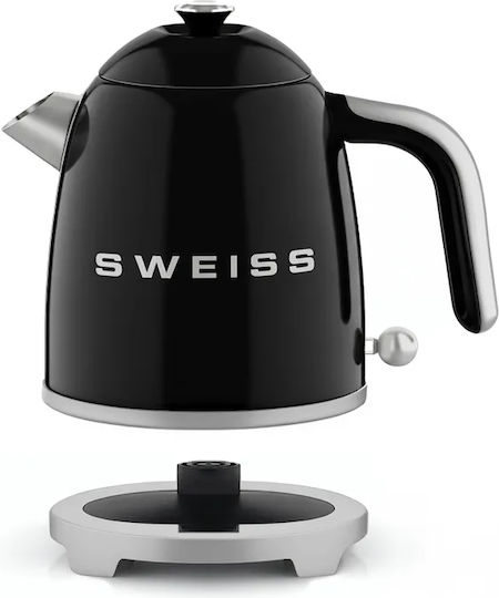 Sweiss Βραστήρας 1lt 1200W Μαύρος