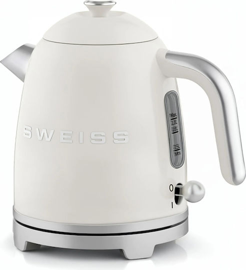 Sweiss Kettle 1lt 1200W White