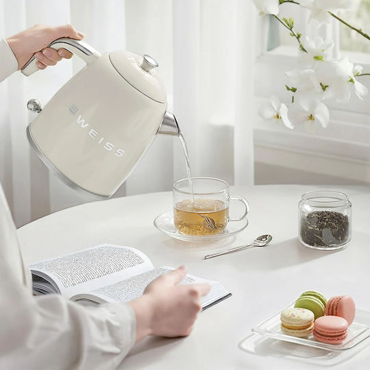 Sweiss Kettle 1lt 1200W White