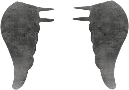 Metal Angel Feathers Rayher 2 Pairs 10cm Silver