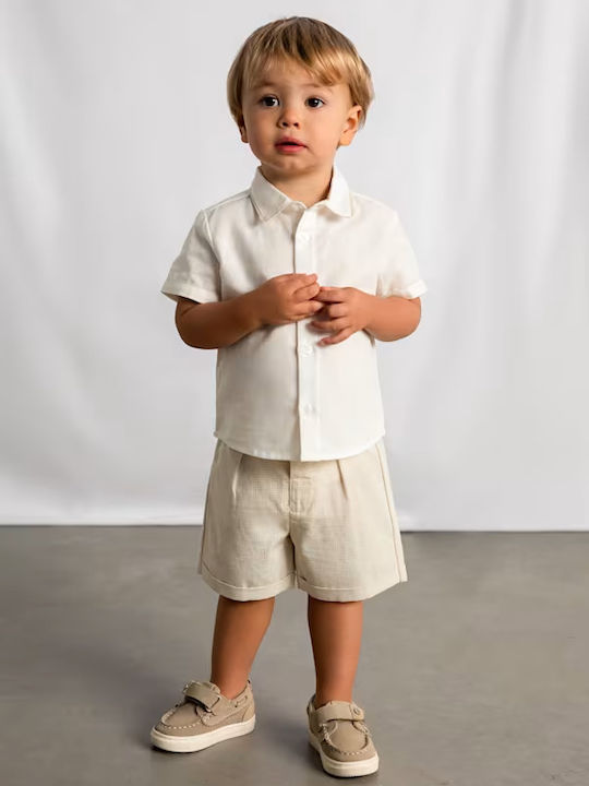 Kids' Set with Shorts Summer 2pcs Beige