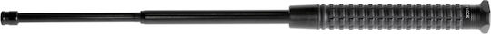 Esp Easy Lock 20" Black Hardened Telescopic Baton Black Handle Bht-55 Grip Triangular Handle End