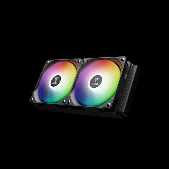 Gamdias Aura GL240 Digital Water Cooling AIO CPU with 2 120mm Fans and ARGB Lighting