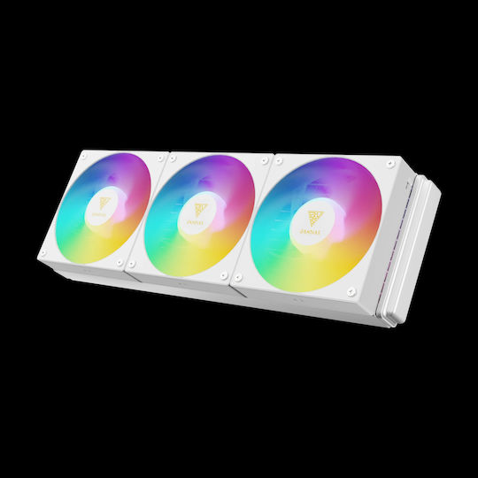 Gamdias Aura GL360 v2 v2 Water Cooling Systems AIO CPU With 3 120mm Fans And White ARGB Lighting