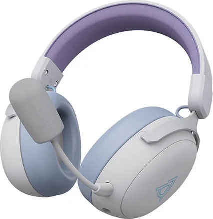 Ajazz AHM08 Max Ασύρματο Over Ear Gaming Headset με σύνδεση Bluetooth / USB Purple for PC