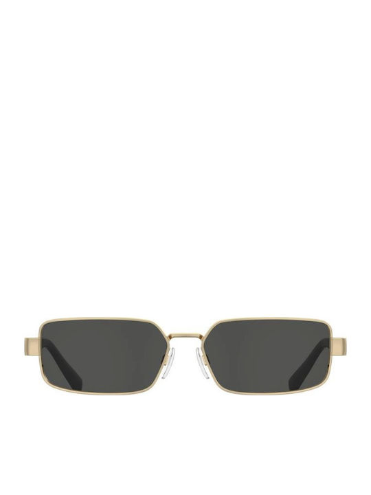 Moschino Unisex Sunglasses with Gold Metallic Frame and Grey Lenses MOL100/S 000/IR