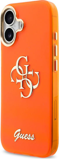 Guess Iml 4g Script Back Cover Plastic / Silicon Portocaliu (iPhone 17)