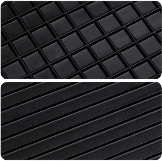 vidaXL Set Front and Back Car Mats 4 Pieces for Volkswagen Polo 2010 2009 Black