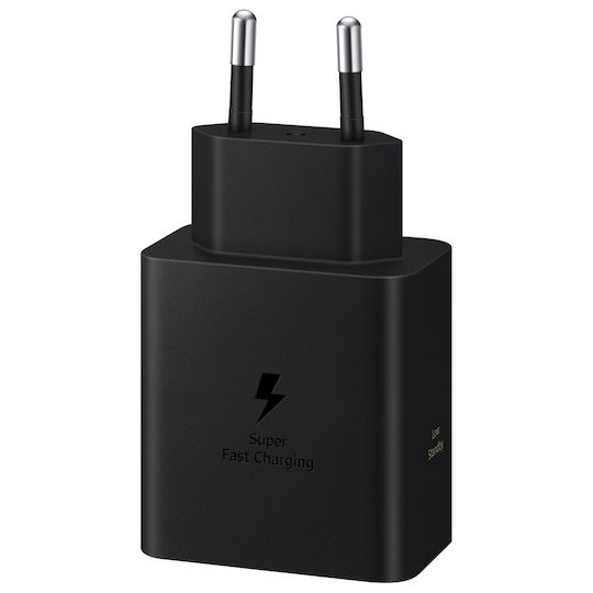 Samsung Φορτιστής Χωρίς Καλώδιο GaN με Θύρα USB-C 60W Power Delivery Μαύρος (EP-T6010N)