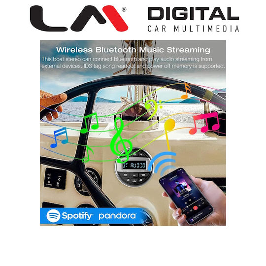 LM Digital Автомобилна Аудио Система (Блутут/USB/WiFi/GPS) с Тъчскрийн 7"