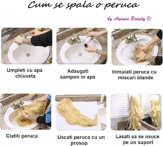 Animis Beauty Perucă cu Păr Sintetic 33cm