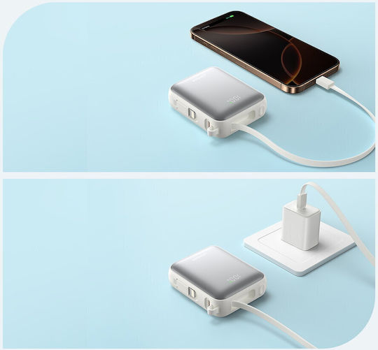 Joyroom JR-PBF27 Външна Батерия 10000mAh 22.5W с USB-C Изходен Порт Power Delivery Бяла