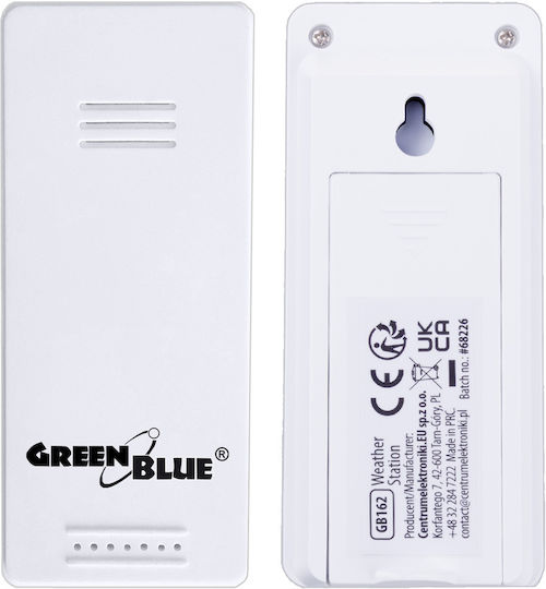 Green Blue GB162 Wireless Digital Weather Station Tabletop White