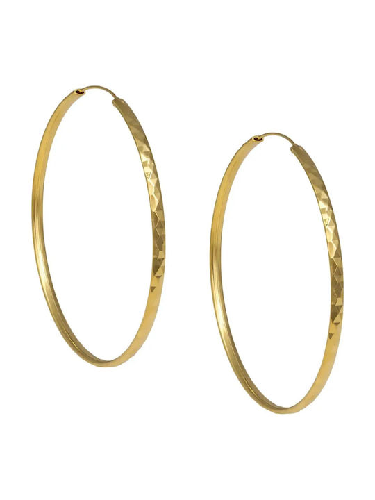 Earrings Hoops made of Silver Gold Plated