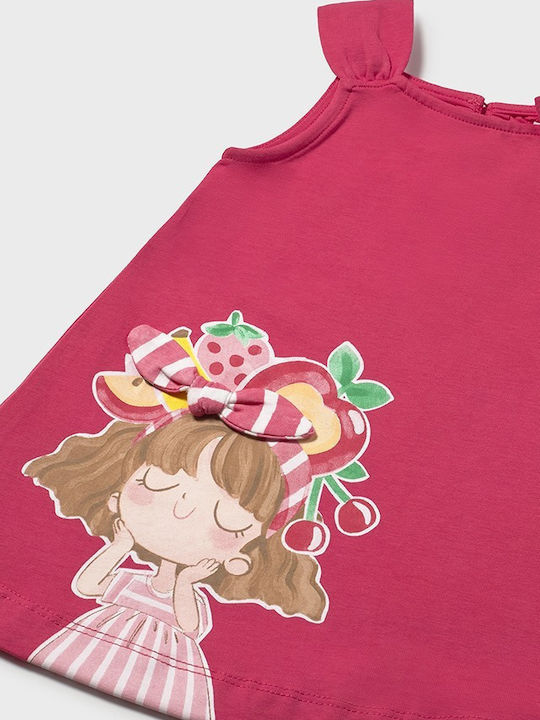 Girls Dress Sleeveless Red