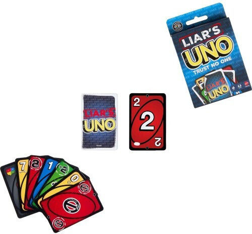 Настолна игра Uno Liars за 2-6 играчи 7+ години (EN) Mattel