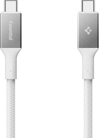 Spigen USB 4 Video Cable USB-C male - USB-C 240W PD Λευκό 1.5m ACA10422