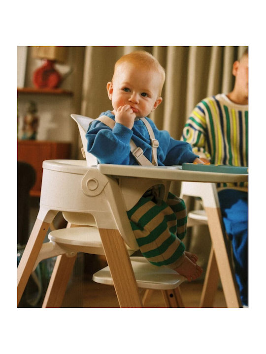 Stokke Столово Столчe 3 в 1 с Регулируема Височина Бял / Натурален