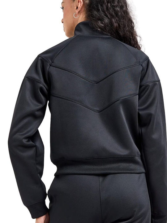 Sportswear Γυναικείο Μπουφάν για Χειμώνα Μαύρο