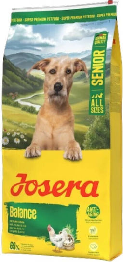 Josera 12.5kg Trockenfutter ohne Gluten für ältere Hunde mit Huhn und Reis