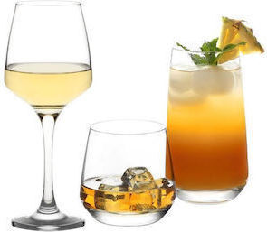 Max Home Set Of Glasses Water Glass 480ml LAL37648 6 Pieces