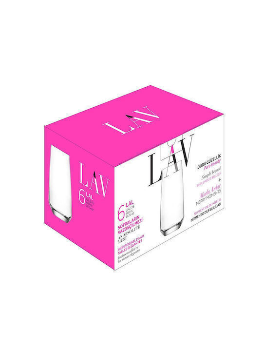 Max Home Set of Glasses Water made of Glass 480ml 6pcs