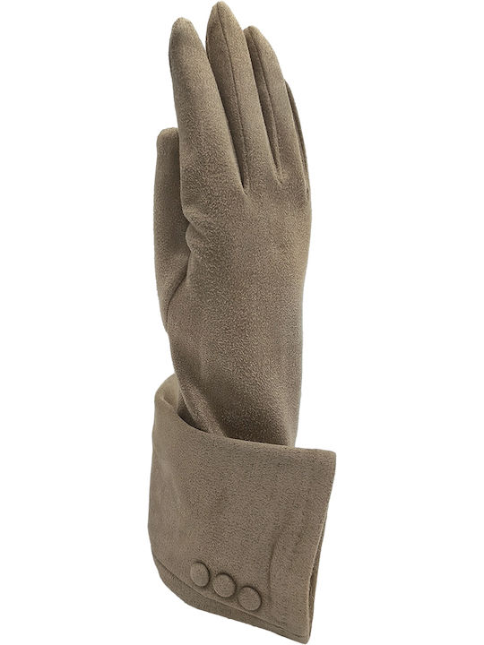 Women's Touch Gloves Beige