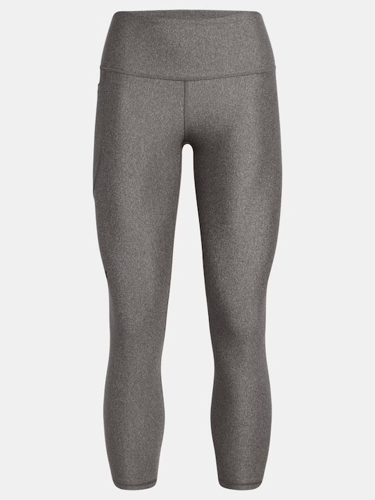 Leggings Pentru Instruire Colanți Cropped Strângere Talie Înaltă Gri