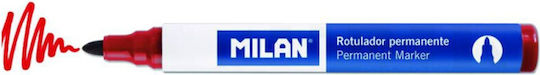 Milan 16429121 Перманентен Маркер 4мм Червен