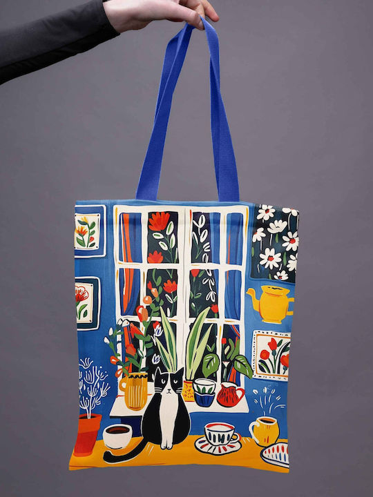 Pitex Einkaufstasche Schulter Tasche Samt Tote Bag Cat's House