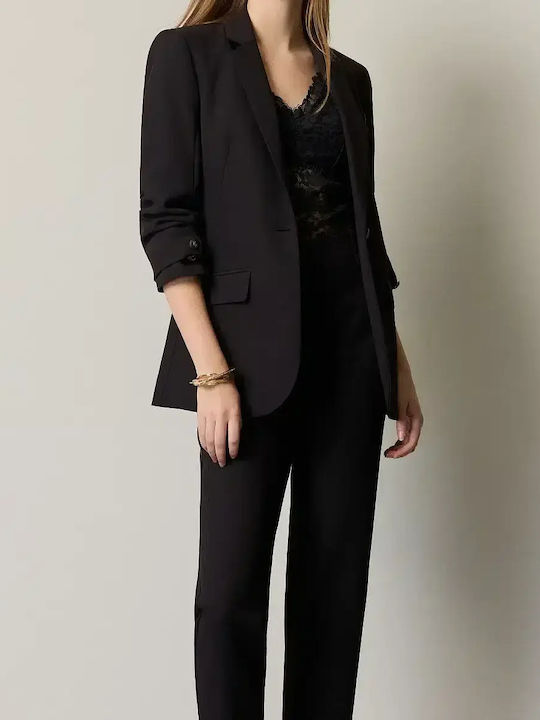 BSB Damen Krepp Blazer Black