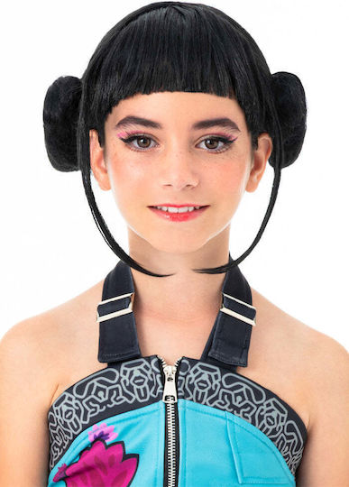 Carnival Wig Child's with Braids Brunette for Halloween