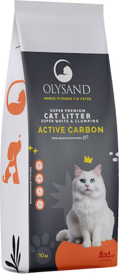 Olysand Olysand Active Carbon Бентонитен котешки пясък 10лт