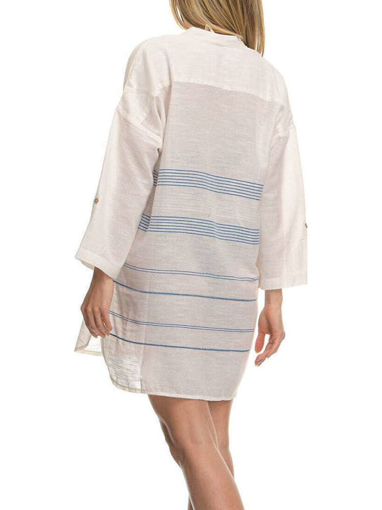Sunday Habits Women's Beachwear White Caftan