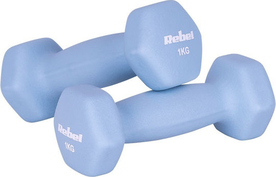 Rebel Active Hexagon Dumbbell Made of Neoprene 1 x 1kg