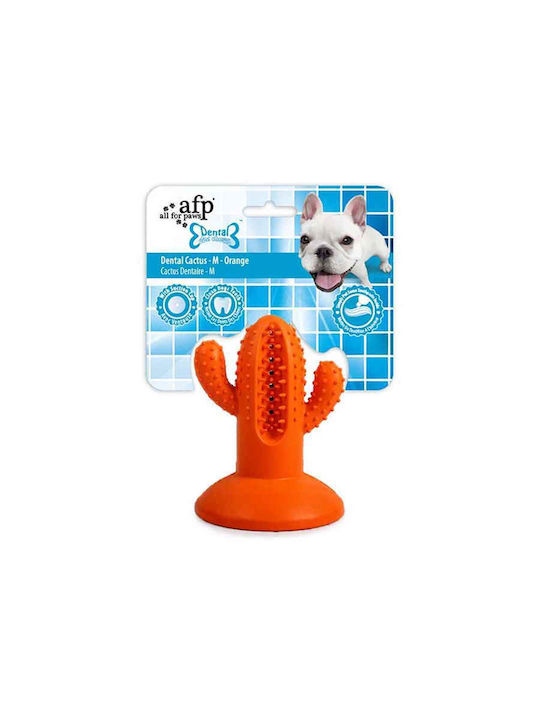 Afp Играчка За Кучета За Зъбна Грижа Dental Cactus Оранжев Medium 13x9.5x9.5см Едноцветна