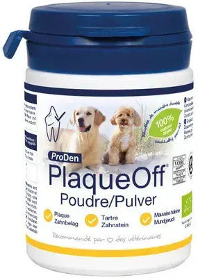 PlaqueOff Σκόνη Καθαρισμού Δοντιών για Σκύλους & Γάτες κατά της Πέτρας & Πλάκας 60gr
