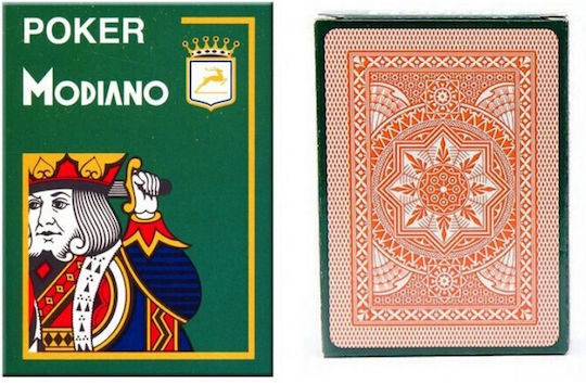 Modiano Cristallo Τράπουλα Πλαστικοποιημένη Κόκκινη