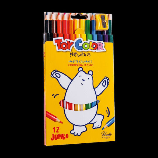 Toy Color Farbstift-Set mit dicker Spitze 12Stück Packung von 1 Verpackungen