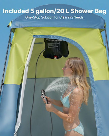 Vevor Σκηνή Camping Τουαλέτας Ασημί 3 Εποχών 167.6x167.6x218εκ.